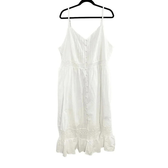 torrid Dresses & Skirts - Torrid White Lace Sleeveless Midi Sundress Women's Plus Size 3X New With Tags